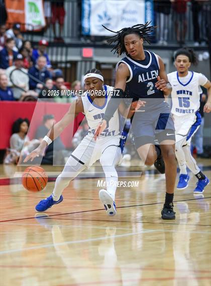 Thumbnail 2 in North Crowley vs. Allen (UIL 6A D1 Boys Basketball Regional Semi) photogallery.
