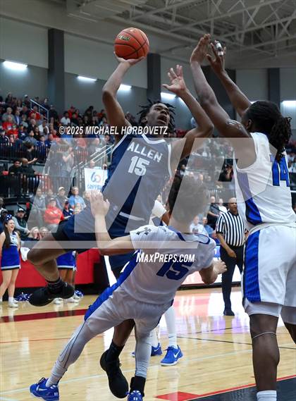 Thumbnail 1 in North Crowley vs. Allen (UIL 6A D1 Boys Basketball Regional Semi) photogallery.