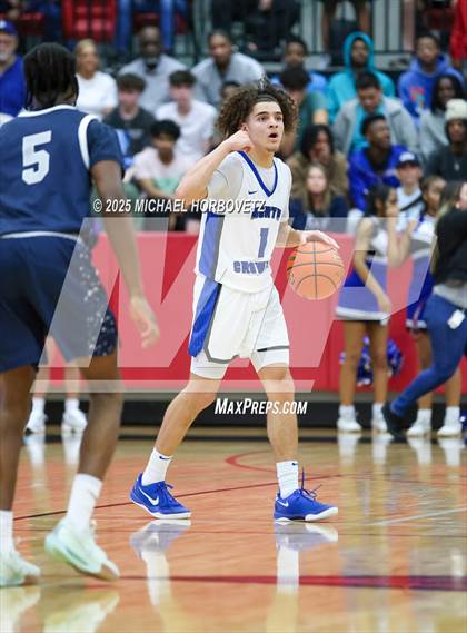 Thumbnail 2 in North Crowley vs. Allen (UIL 6A D1 Boys Basketball Regional Semi) photogallery.