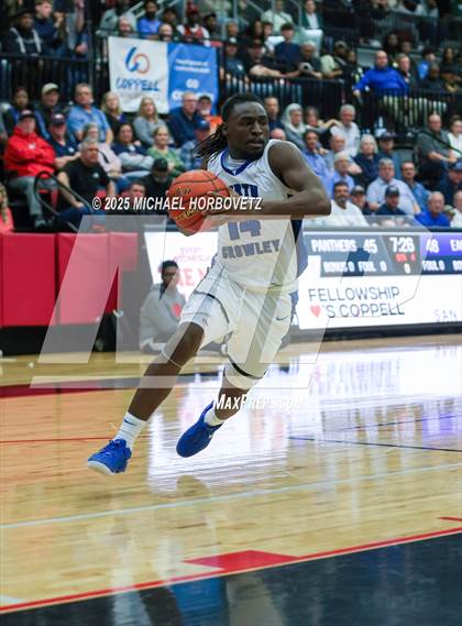Thumbnail 2 in North Crowley vs. Allen (UIL 6A D1 Boys Basketball Regional Semi) photogallery.