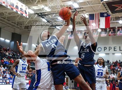 Thumbnail 1 in North Crowley vs. Allen (UIL 6A D1 Boys Basketball Regional Semi) photogallery.