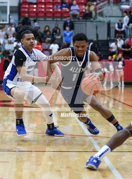 Thumbnail 1 in North Crowley vs. Allen (UIL 6A D1 Boys Basketball Regional Semi) photogallery.