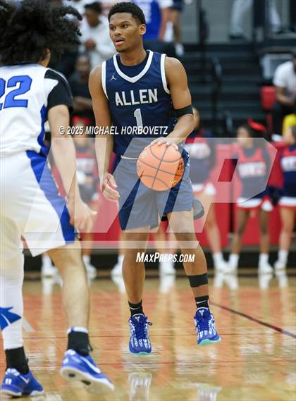 Thumbnail 3 in North Crowley vs. Allen (UIL 6A D1 Boys Basketball Regional Semi) photogallery.