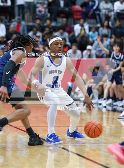 Thumbnail 3 in North Crowley vs. Allen (UIL 6A D1 Boys Basketball Regional Semi) photogallery.