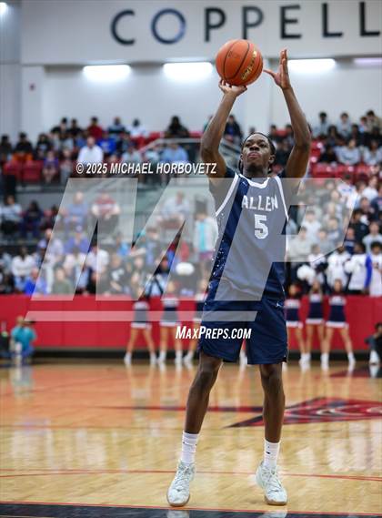 Thumbnail 2 in North Crowley vs. Allen (UIL 6A D1 Boys Basketball Regional Semi) photogallery.