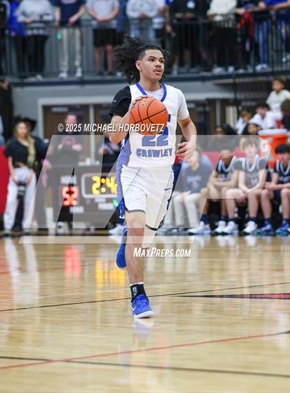 Thumbnail 1 in North Crowley vs. Allen (UIL 6A D1 Boys Basketball Regional Semi) photogallery.