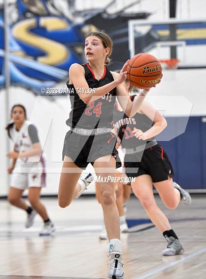 Thumbnail 2 in Forestburg vs Victory Christian Academy (Perrin Tournament) photogallery.