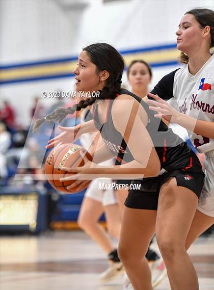 Thumbnail 2 in Forestburg vs Victory Christian Academy (Perrin Tournament) photogallery.