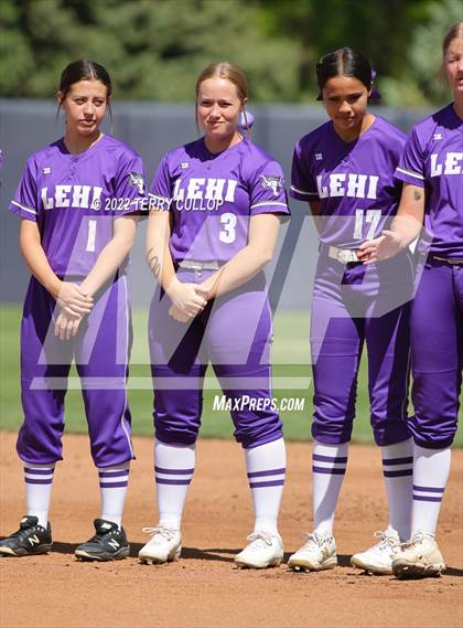 Thumbnail 1 in Lehi vs. Spanish Fork (UHSAA 5A Final Game 2) photogallery.