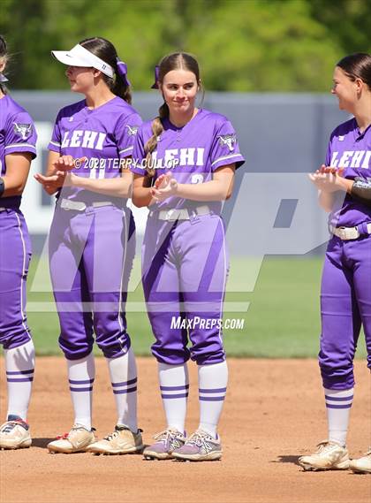 Thumbnail 3 in Lehi vs. Spanish Fork (UHSAA 5A Final Game 2) photogallery.