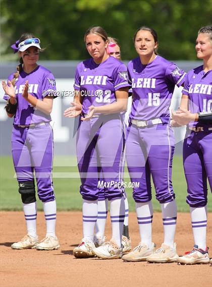 Thumbnail 1 in Lehi vs. Spanish Fork (UHSAA 5A Final Game 2) photogallery.