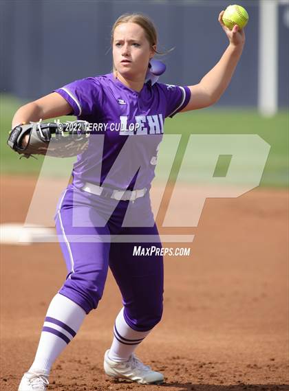 Thumbnail 3 in Lehi vs. Spanish Fork (UHSAA 5A Final Game 2) photogallery.