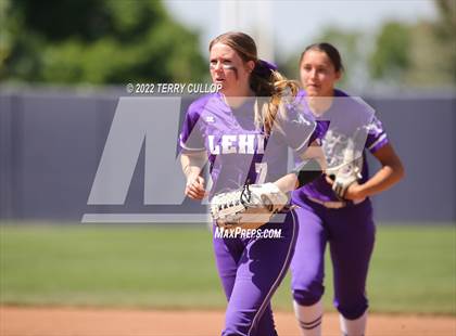 Thumbnail 3 in Lehi vs. Spanish Fork (UHSAA 5A Final Game 2) photogallery.