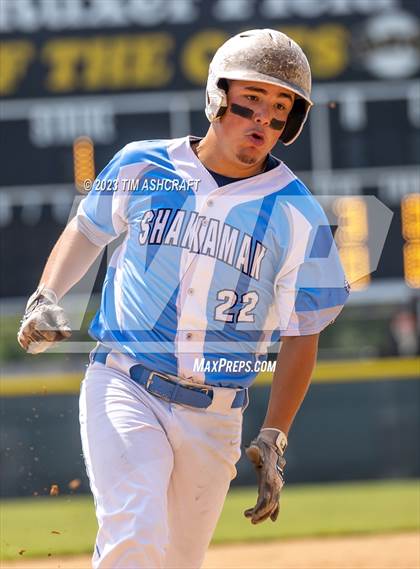 Thumbnail 3 in Shakamak vs Rising Sun (IHSAA 1A Semi State Semi Final) photogallery.