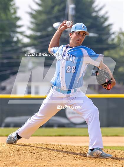 Thumbnail 2 in Shakamak vs Rising Sun (IHSAA 1A Semi State Semi Final) photogallery.