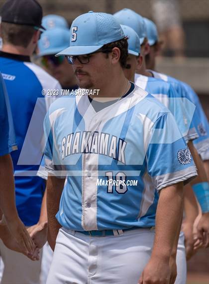 Thumbnail 3 in Shakamak vs Rising Sun (IHSAA 1A Semi State Semi Final) photogallery.