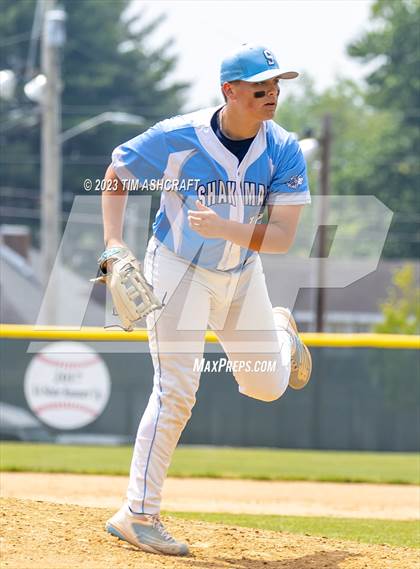 Thumbnail 1 in Shakamak vs Rising Sun (IHSAA 1A Semi State Semi Final) photogallery.