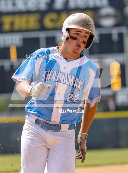 Thumbnail 1 in Shakamak vs Rising Sun (IHSAA 1A Semi State Semi Final) photogallery.
