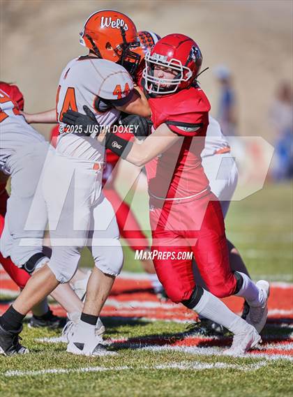 Thumbnail 2 in Carlin vs Wells (NIAA 1A State Quarterfinal) photogallery.