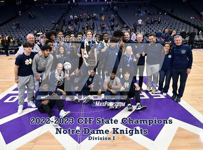 Thumbnail 1 in Notre Dame (SO) (CIF State D1 Award Photos) photogallery.