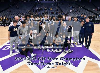 Thumbnail 2 in Notre Dame (SO) (CIF State D1 Award Photos) photogallery.