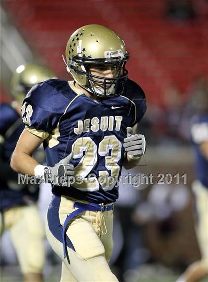 Thumbnail 2 in Rowlett vs. Dallas Jesuit (5A Region 2 Bi-District Playoffs) photogallery.
