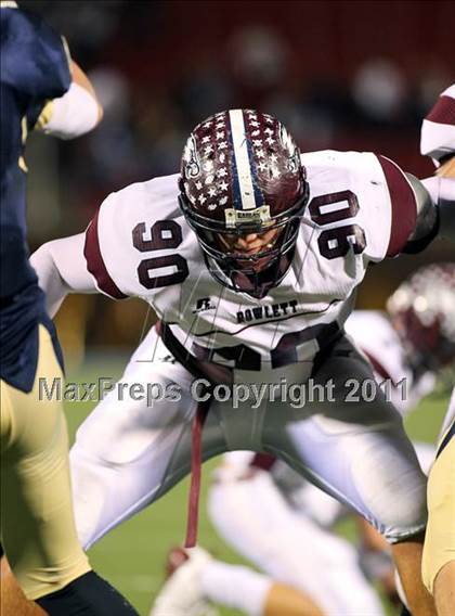Thumbnail 2 in Rowlett vs. Dallas Jesuit (5A Region 2 Bi-District Playoffs) photogallery.
