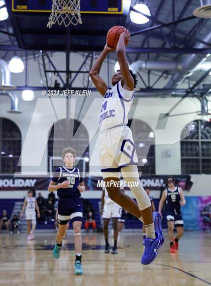 Thumbnail 2 in North Broward Prep vs Union Catholic (Miami Holiday Invitational) photogallery.