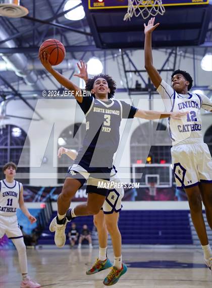 Thumbnail 3 in North Broward Prep vs Union Catholic (Miami Holiday Invitational) photogallery.