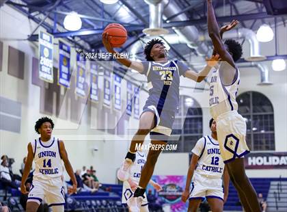 Thumbnail 1 in North Broward Prep vs Union Catholic (Miami Holiday Invitational) photogallery.