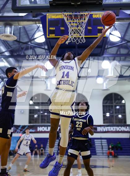 Thumbnail 1 in North Broward Prep vs Union Catholic (Miami Holiday Invitational) photogallery.