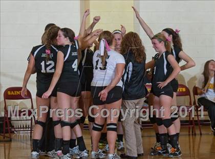 Thumbnail 1 in Morristown vs Baptist Academy (IHSAA Volleyball Sectionals) photogallery.