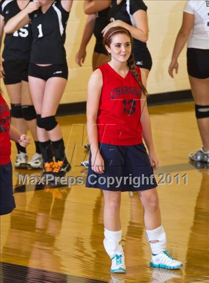 Thumbnail 2 in Morristown vs Baptist Academy (IHSAA Volleyball Sectionals) photogallery.