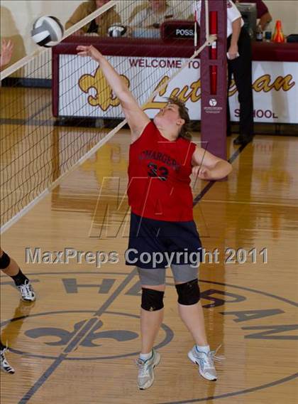 Thumbnail 1 in Morristown vs Baptist Academy (IHSAA Volleyball Sectionals) photogallery.