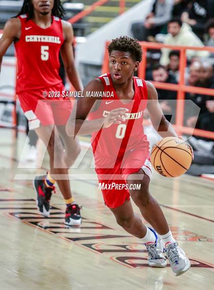 Thumbnail 1 in Sierra Canyon vs Centennial (Beverly Hills Tournament Semi-Final) photogallery.
