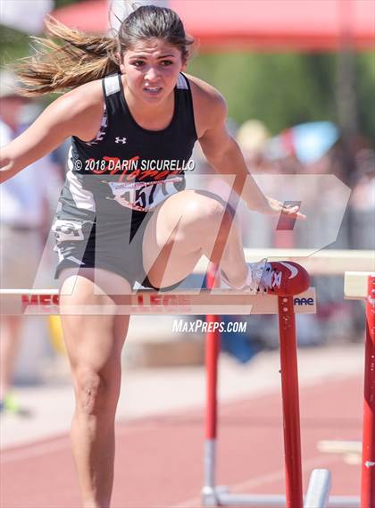 Thumbnail 1 in AIA Track & Field Championships (Girls 100 Meter Hurdles) photogallery.