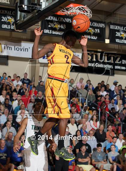 Thumbnail 1 in Wesleyan Christian Academy vs. Trinity (City of Palms Classic) photogallery.