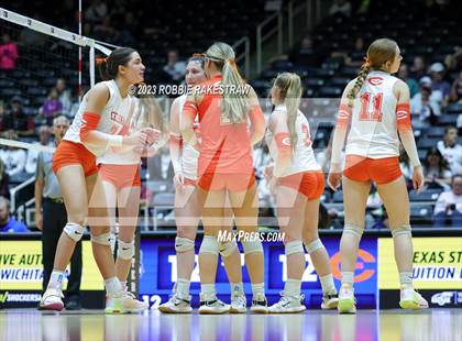 Thumbnail 1 in Davenport vs. Celina (UIL 4A Volleyball Semifinal) photogallery.