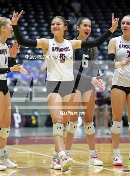 Thumbnail 1 in Davenport vs. Celina (UIL 4A Volleyball Semifinal) photogallery.