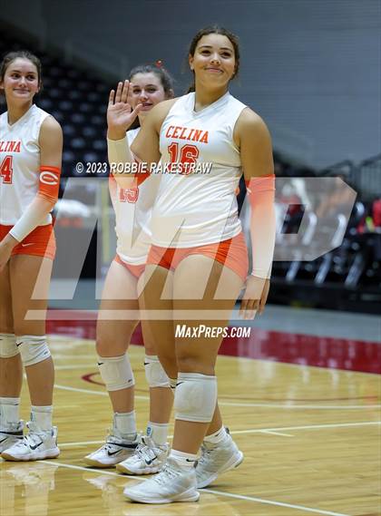 Thumbnail 1 in Davenport vs. Celina (UIL 4A Volleyball Semifinal) photogallery.