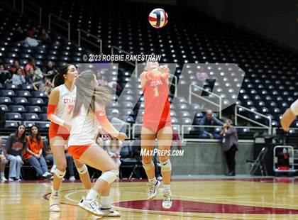 Thumbnail 3 in Davenport vs. Celina (UIL 4A Volleyball Semifinal) photogallery.