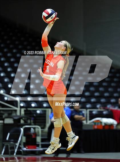 Thumbnail 2 in Davenport vs. Celina (UIL 4A Volleyball Semifinal) photogallery.