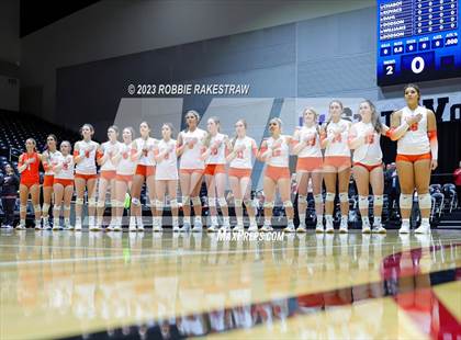 Thumbnail 3 in Davenport vs. Celina (UIL 4A Volleyball Semifinal) photogallery.