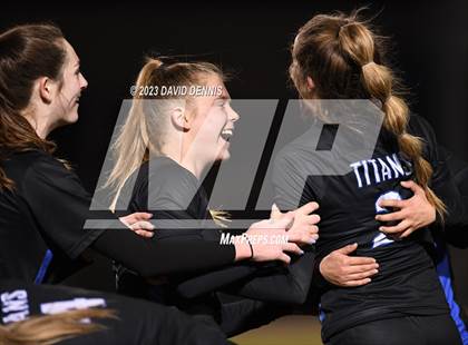 Thumbnail 3 in Frontier vs Tulare Union (CIF CS D3 Round One) photogallery.