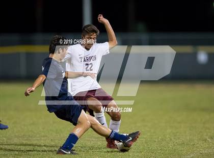 Thumbnail 2 in Palm Harbor University vs Tarpon Springs (countryside preseason tournament) photogallery.