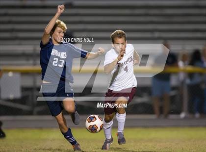 Thumbnail 2 in Palm Harbor University vs Tarpon Springs (countryside preseason tournament) photogallery.