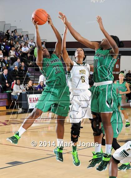 Thumbnail 2 in Long Beach Poly vs. St. Mary's (Nike Tournament of Champions) photogallery.