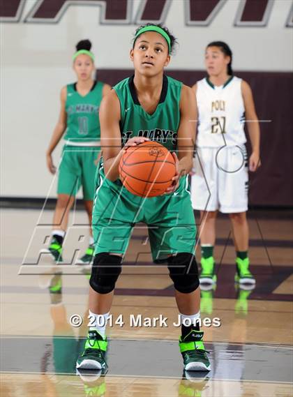 Thumbnail 1 in Long Beach Poly vs. St. Mary's (Nike Tournament of Champions) photogallery.