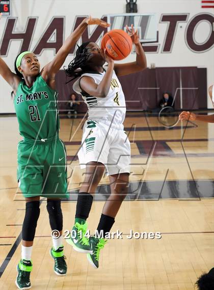 Thumbnail 1 in Long Beach Poly vs. St. Mary's (Nike Tournament of Champions) photogallery.