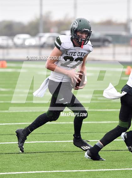 Thumbnail 3 in Live Oak Classical vs. Vanguard College Prep (TAPPS 6-man D2 Area Playoff) photogallery.